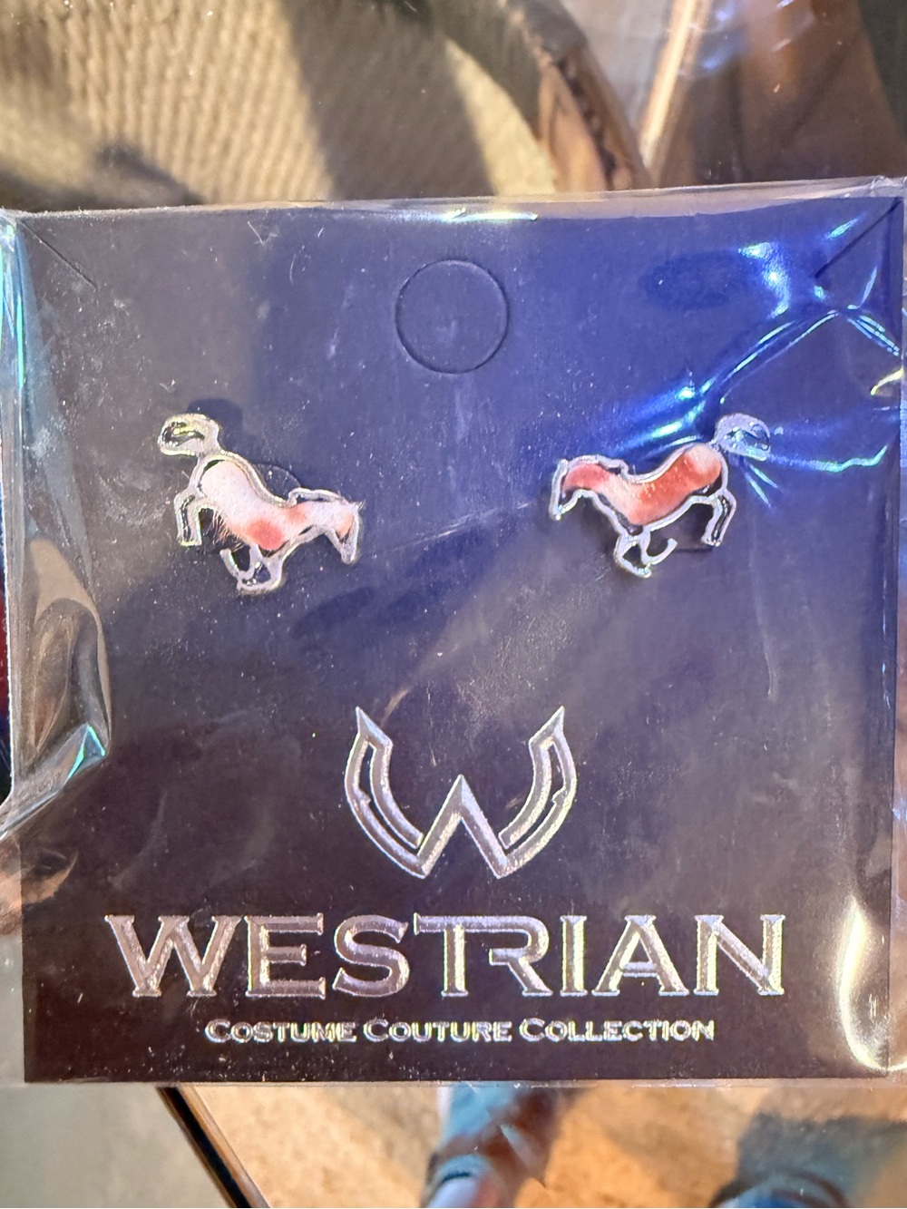 Westrian Horse Stud Earrings - Enamel